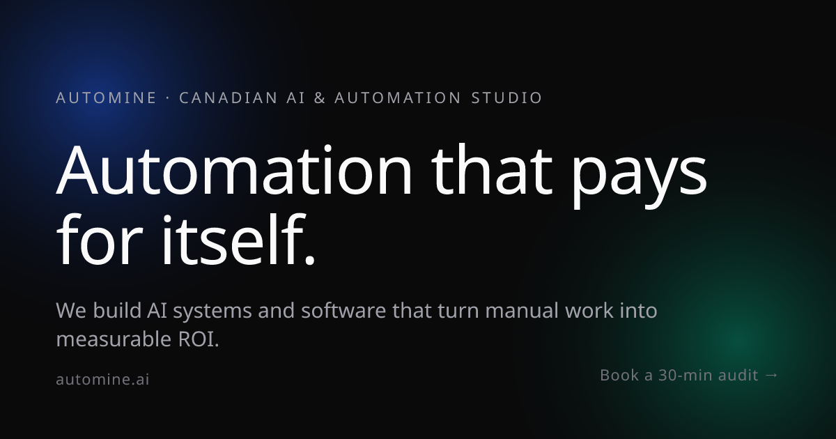 Automine - Automation that pays for itself